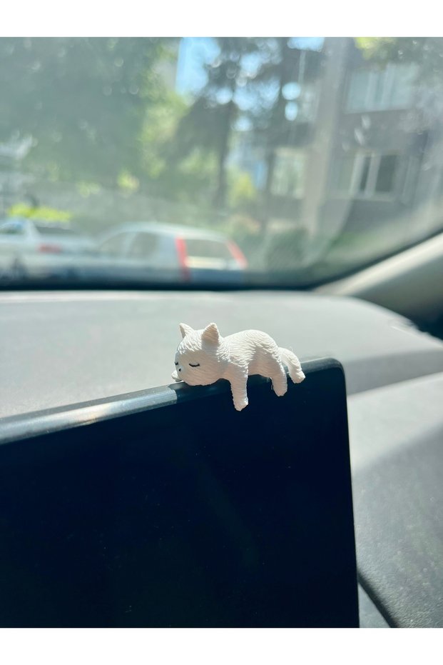Sleeping Cat Decorative Ornament - Glove Box Ornament - Car Ornament - Car Interior Accessory - Auto Accessory