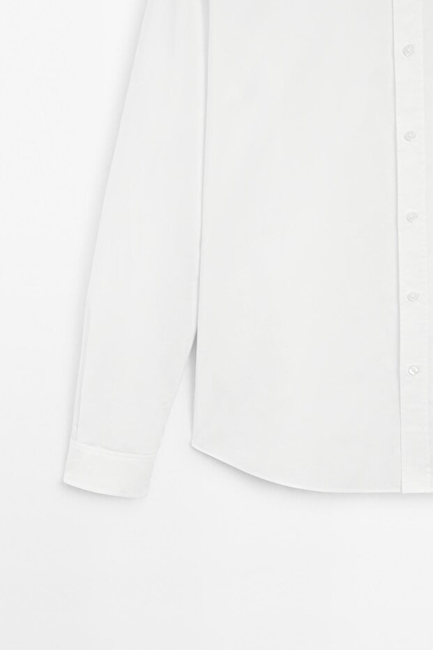 Regular fit poplin gömlek - 7