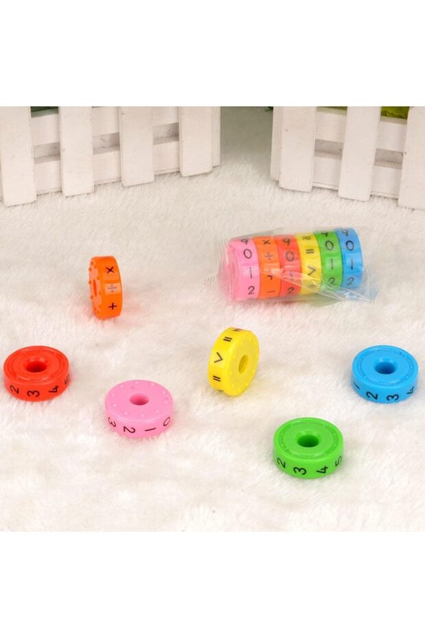 مكعب الذكاء لعبة تعليمية أرقام الرياضيات المكعب السحري أربع عمليات 1 قطعة - 2