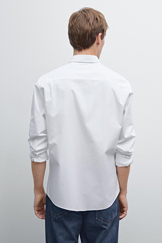 Regular fit poplin gömlek - 3