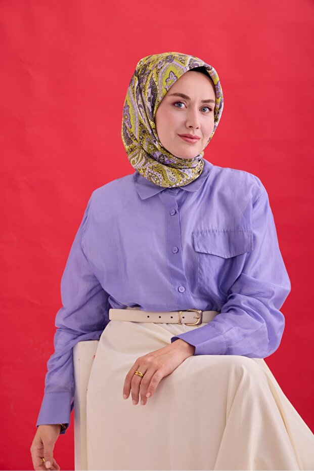 Twill İpek Eşarp 11476-24 - 1