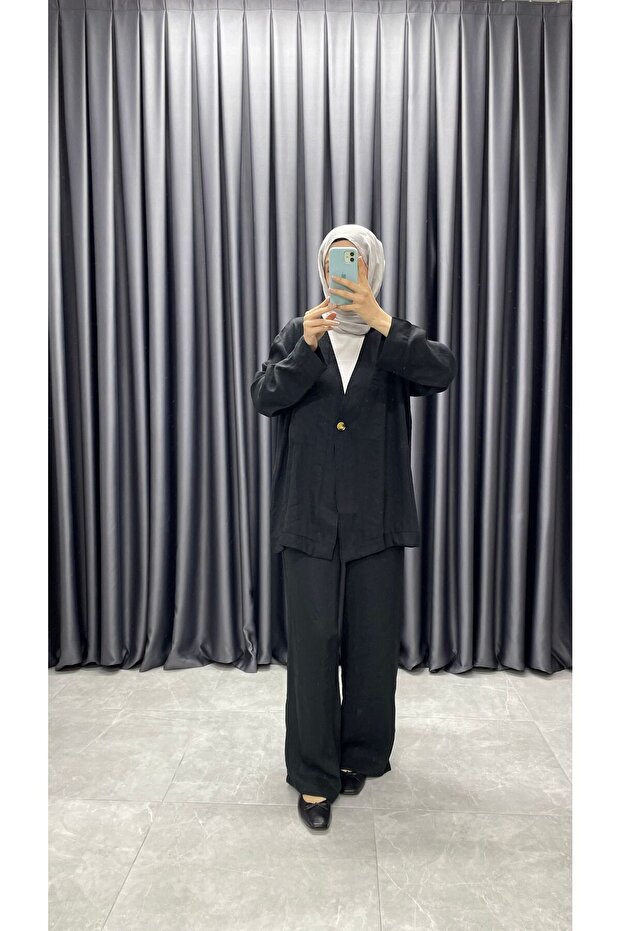 مجموعة مزدوجة مع تفاصيل الزر - 5