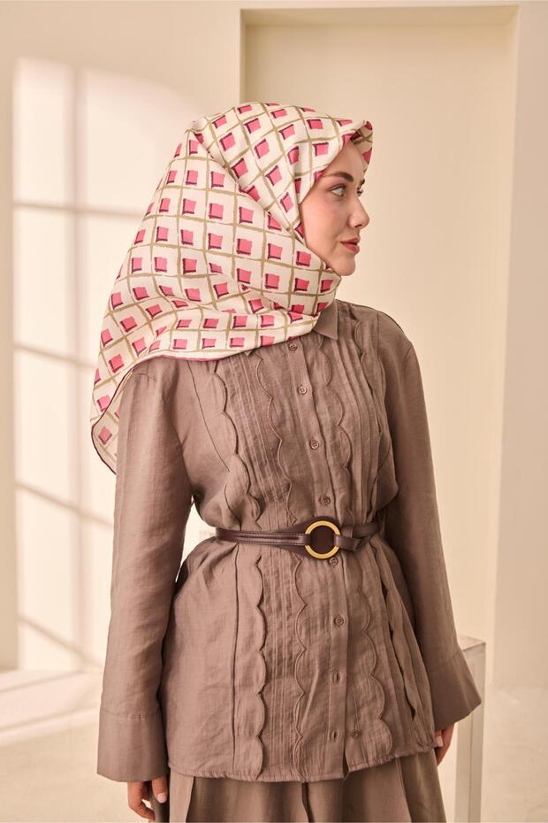 Twill İpek Eşarp 11474-07 - 4