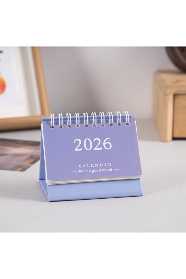 C 2026 Simple Style English Mini Desk Calendar Desktop Display Portable Calendar Desktop Decoration. - 1