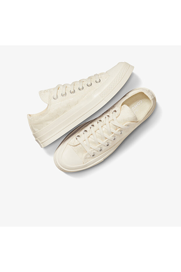 Chuck 70 Kadın Krem Dantelli Sneaker - 5