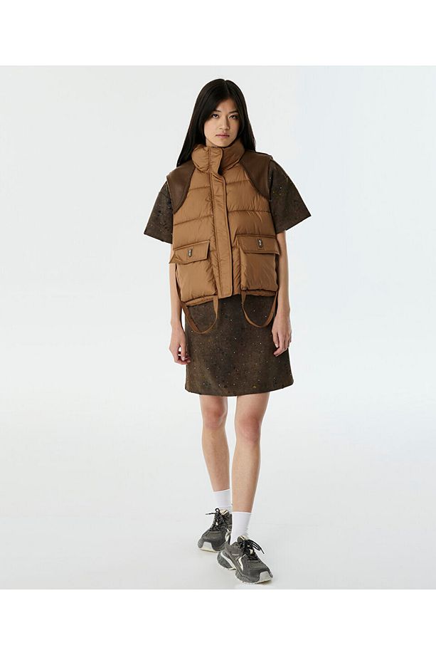KUMAŞ MIX PUFFER YELEK - 6