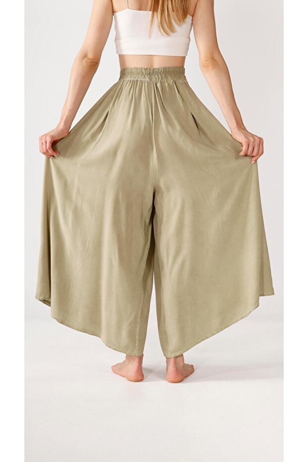 Keten Şalvar Etek - 3