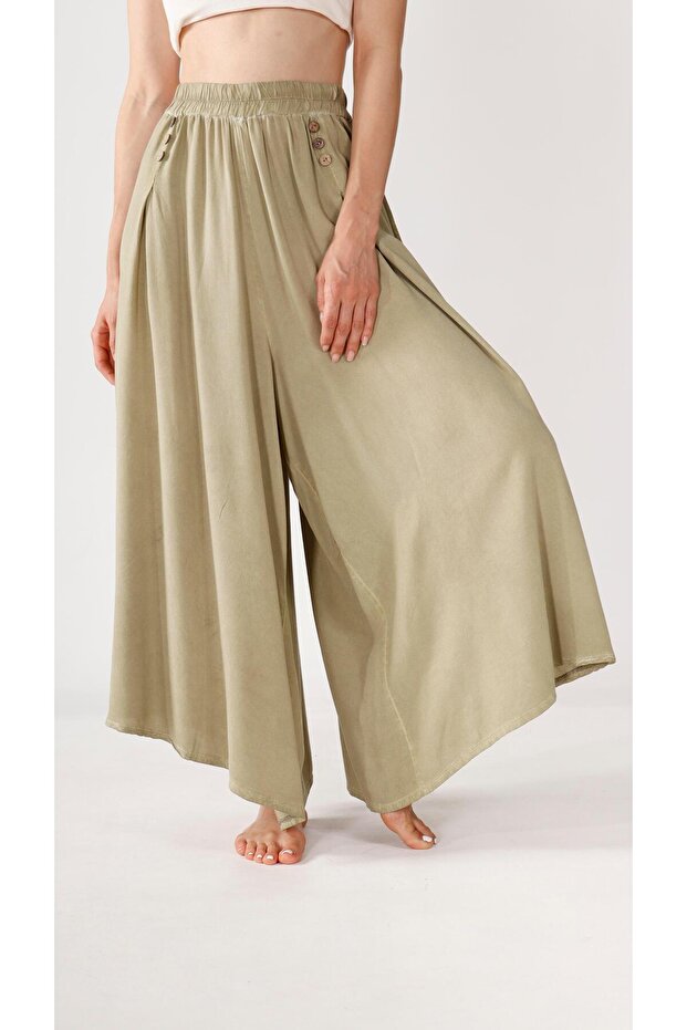 Keten Şalvar Etek - 1