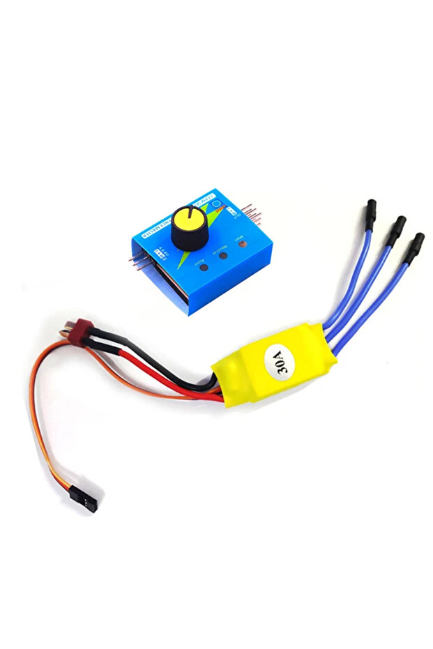 30A T with connecter 30A XXD Brushless Speed Controller RC ESC Multi Servo Tester 3CH 4.8-6V CCPM Ma - 1