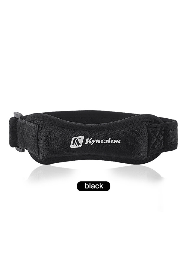AB013-BK 1PC Patella Kneecap Band Adjustable Silica Gel Knee Tendon Strap Protector Knee Pad Running