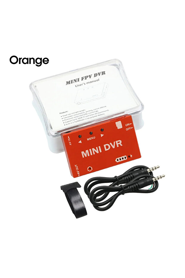 Orange FPV Recorder Mini FPV DVR Module NTSC/PAL Switchable Built-in Battery Video Audio FPV Recorde - 1