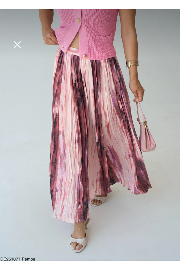 Style Patterned Long Skirt - 2