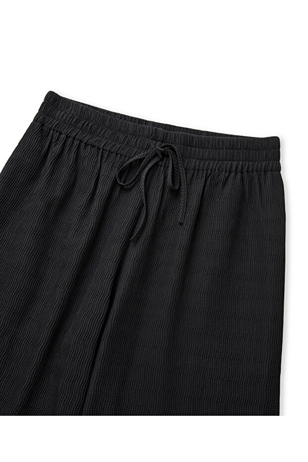 Elastik bel dokulu pantolon - 4