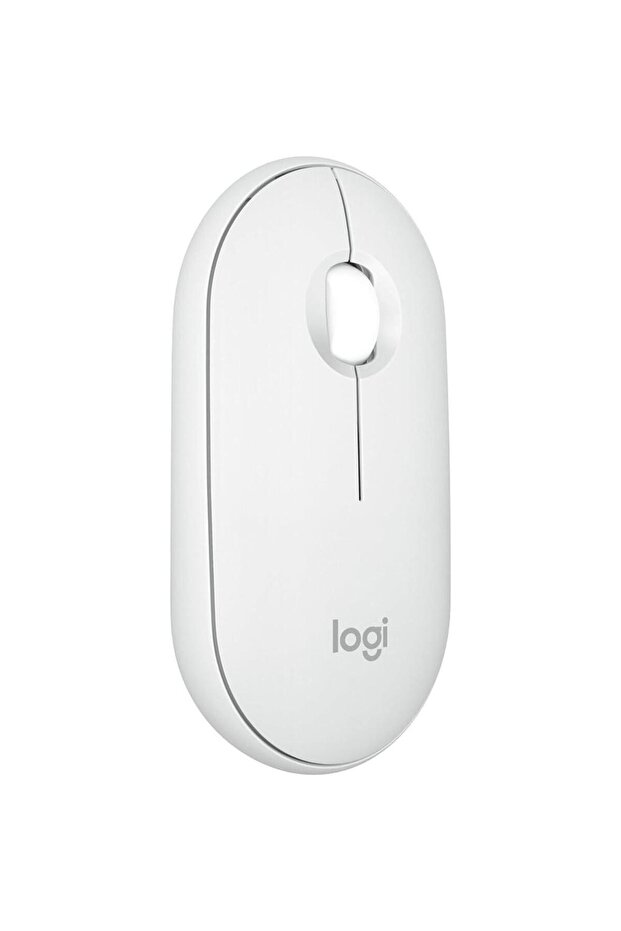 Pebble Mouse 2 M350s Slim Bluetooth Wireless Mouse White - 1