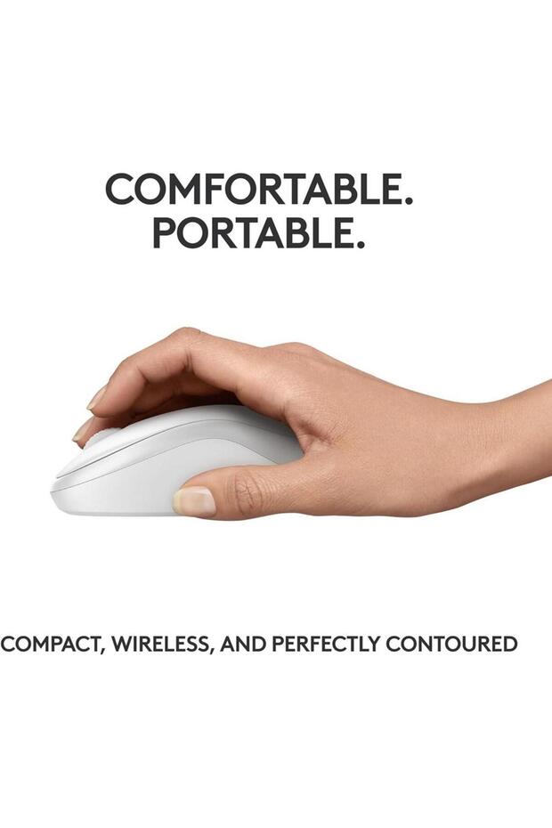 M240 Silent Bluetooth Mouse Off White - 3