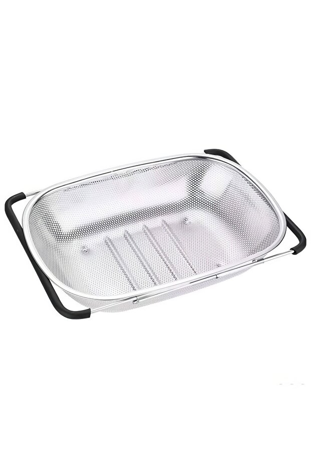 Steel Kitchen Vegetable Pea Rice Fruit Washing Strainer Mt114
