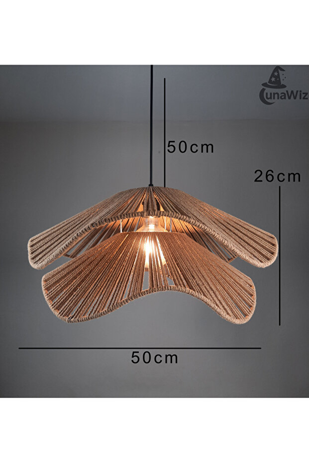 Lotus İkili (3mm İp) Makrome Bohem Rustik - 4