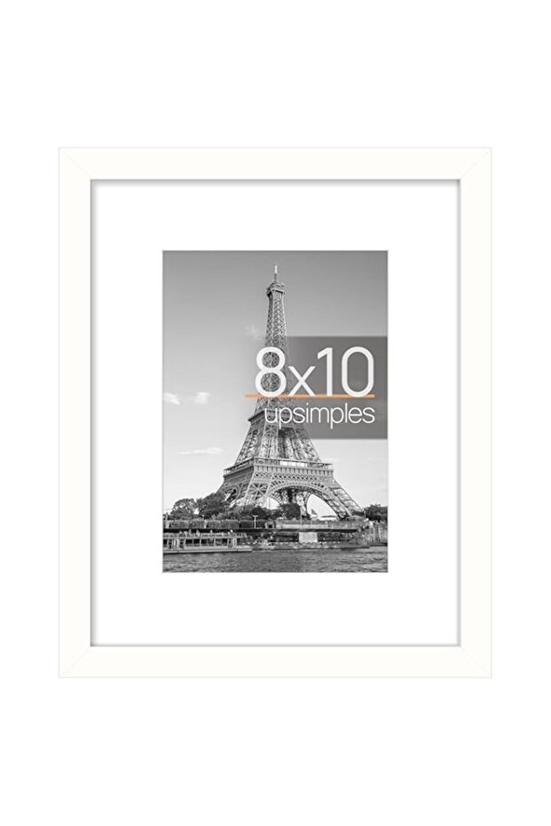 Heatunk Picture Frame - Wall Hanging Photo Frame Multiple Sizes - Single Pack (White, 8x10)