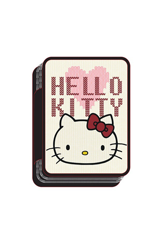 Heart pencil case filled 2 layers - 5