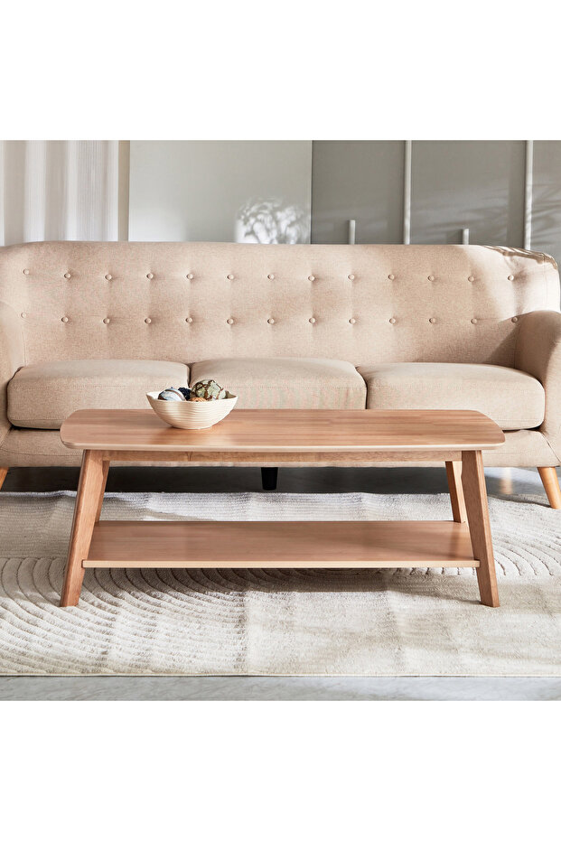 طاولة قهوة نورديك مع رف - 2