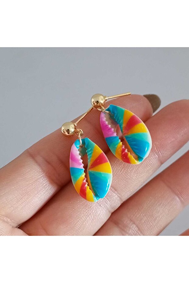 Real Seashell 2-Piece Earring Set - 2