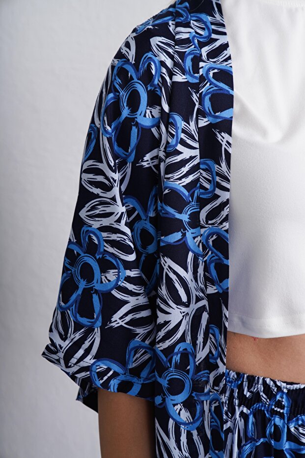 كيمونو منقوش بالزهور - مجموعة قصيرة - 2