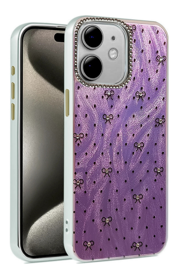 غطاء حماية لهاتف آيفون 12 بنمط مرآة - نمط 2 SPTGL - 1