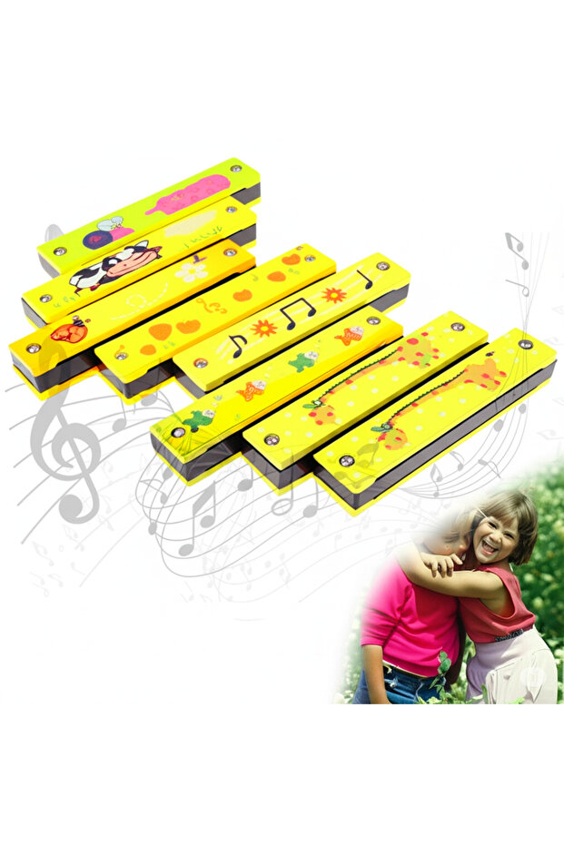 Ahşap Mızıka Sarı - 1