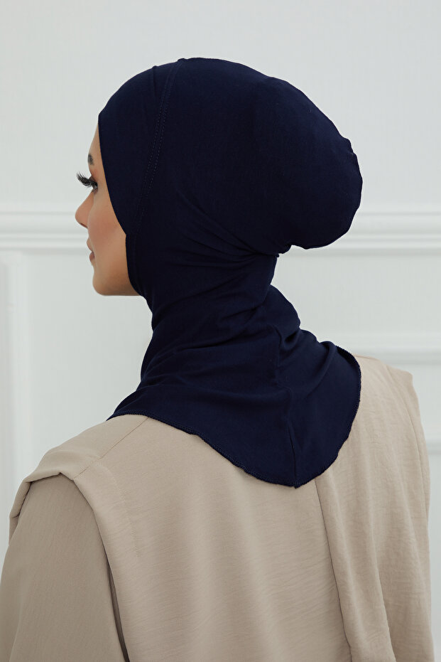 قبعة كاملة تغطي الرقبة والرأس - كحلي - 4