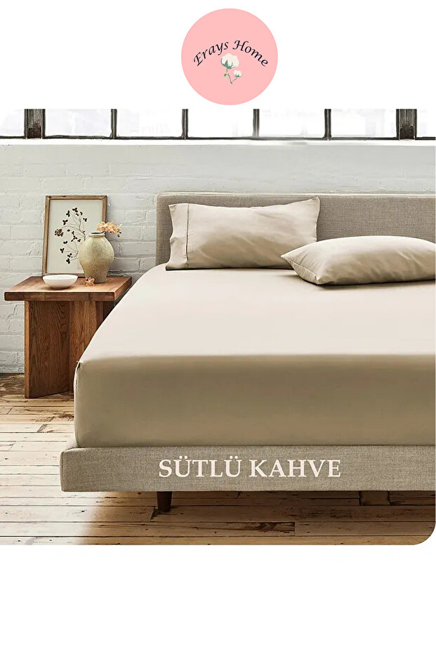 100% Cotton Double 160 X 200 Elastic Sheet Set 30cm Bed Height