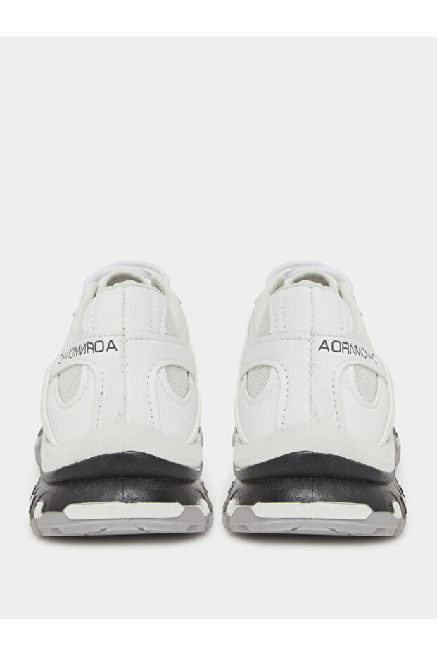 Zigzag Pattern Lace Up Sneakers - 4