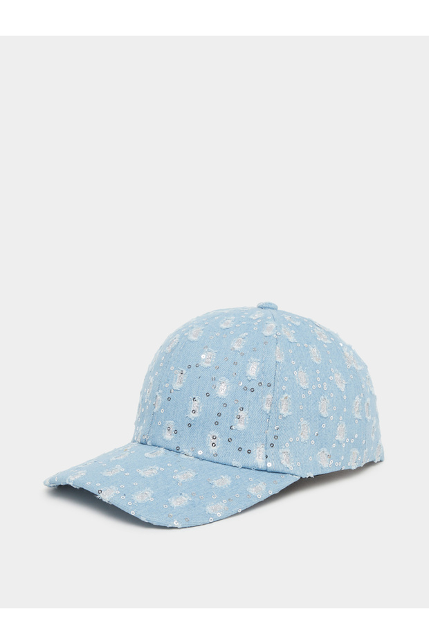 قبعة مطرزة وممزقة - 1