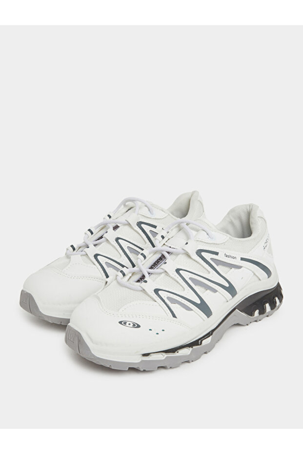 Zigzag Pattern Lace Up Sneakers - 2