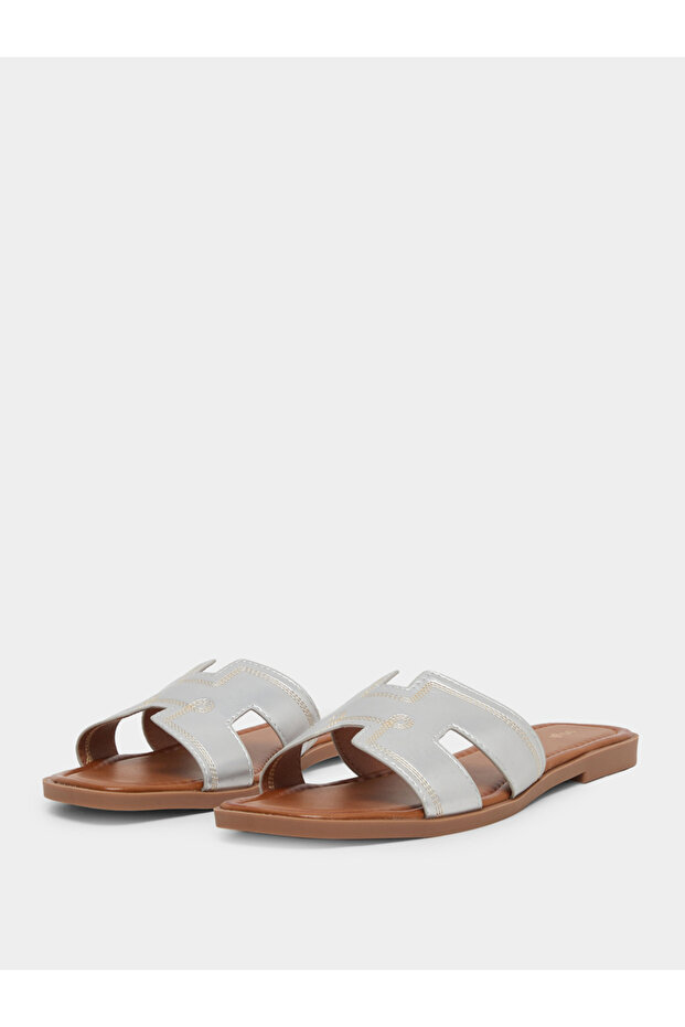 Open Toe Flat Sandals - 2