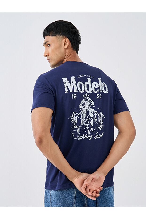 Graphic Print Round Neck Regular Fit T-Shirt
