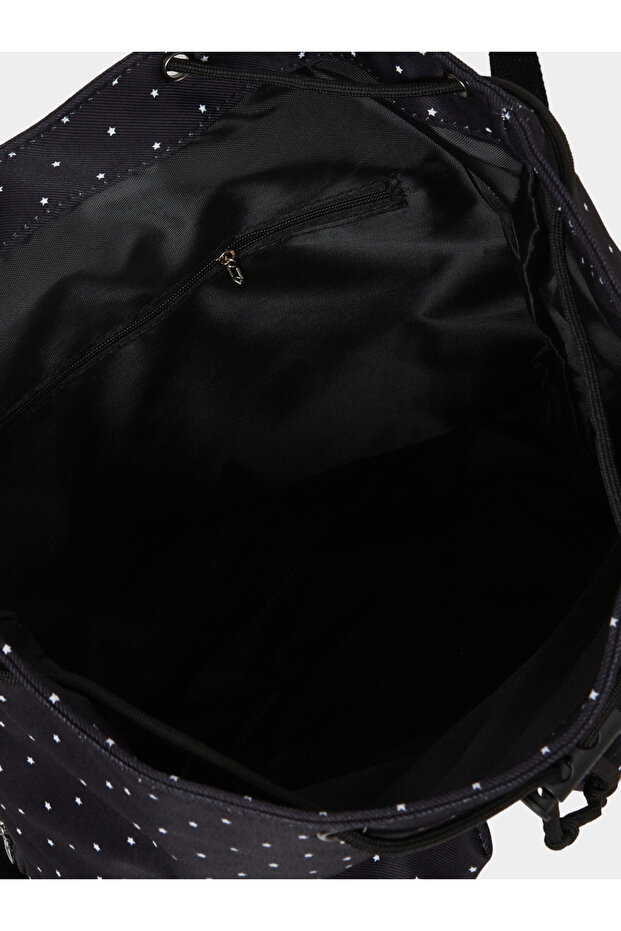 حقيبة ظهر مطبوعة بنجوم مع جيوب - 5