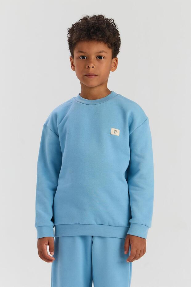 سويت شيرت أزرق للأولاد من BG Store - 2