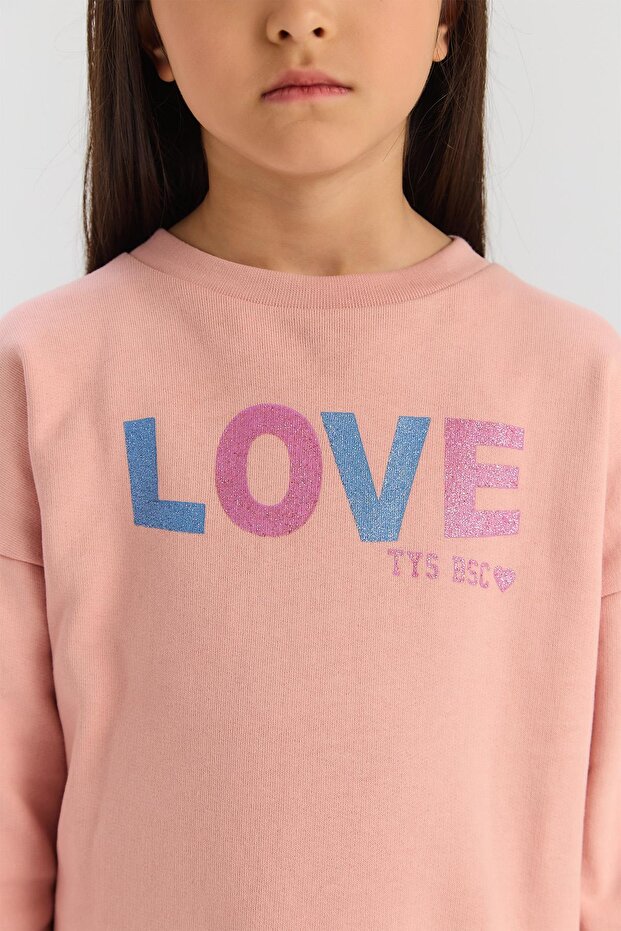 BG Store Kız Çocuk Gül Kurusu Elbise - 3