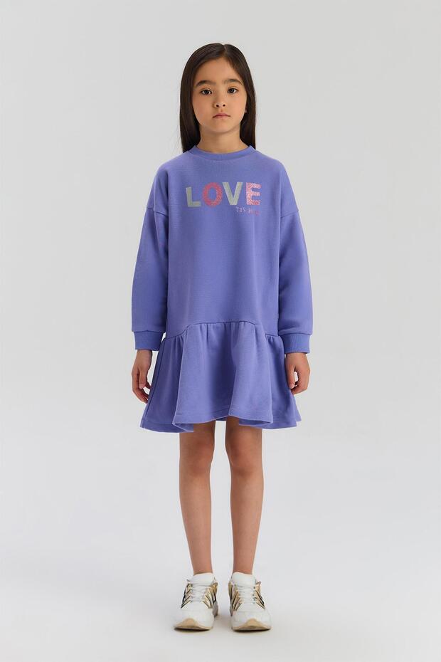 BG Store Kız Çocuk Mor Elbise - 1