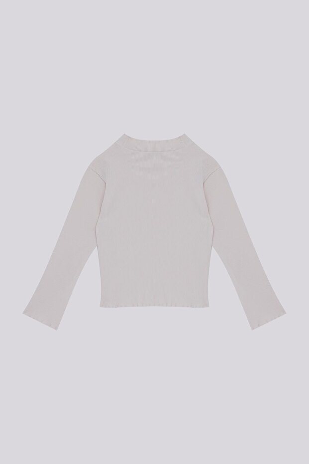 Kız Çocuk Ekru Tshirt - 6