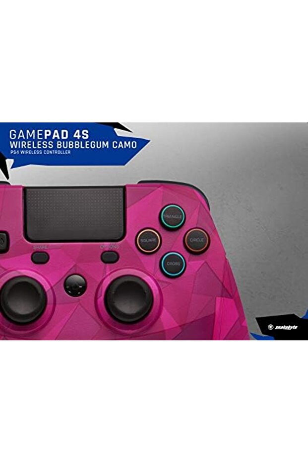 GAMEPAD 4S - Camo Bubblegum - Wireless Bluetooth Controller for PlayStation 4 - 6