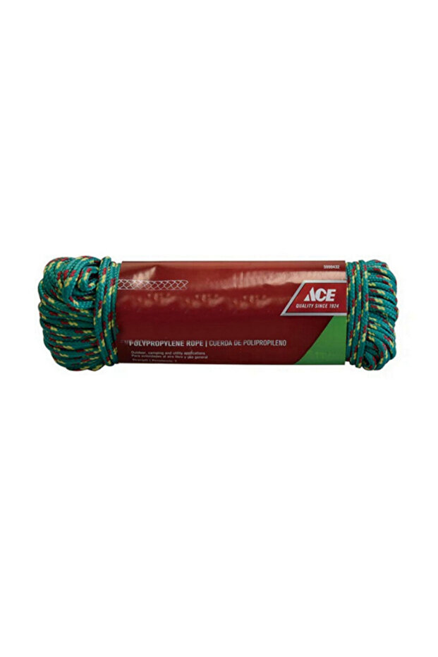حبل مضفر من البولي بروبيلين 0.48 سم × 30.48 متر