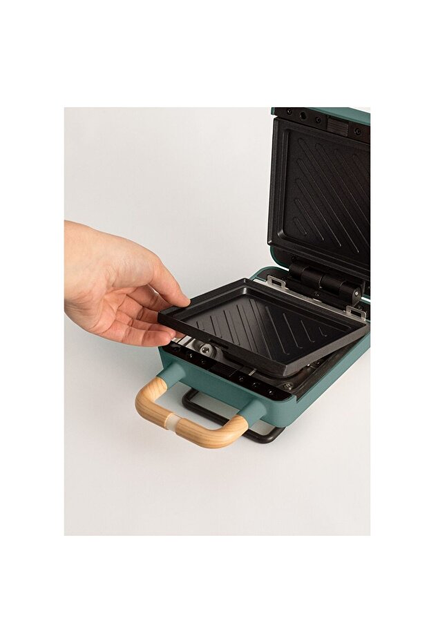 2in1 waffle maker, CREATE, Stone Studio, sage - 5