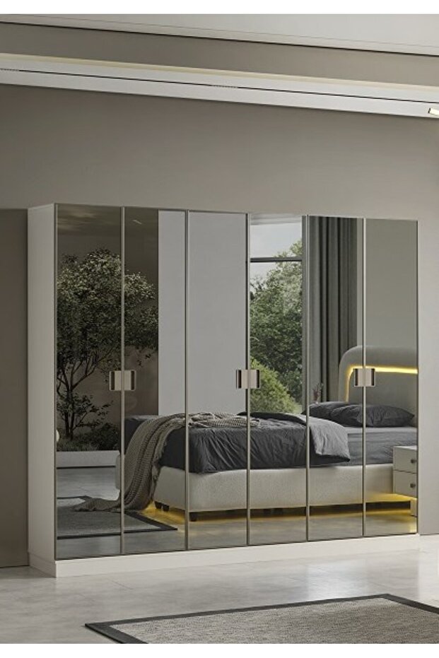 PERLA MDF 6 KAPAKLI DOLAP - 1