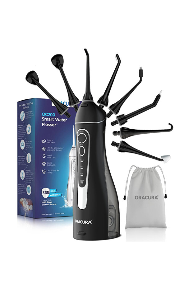 OC200 Dental PRO Smart PLUS Water Flosser (Black)