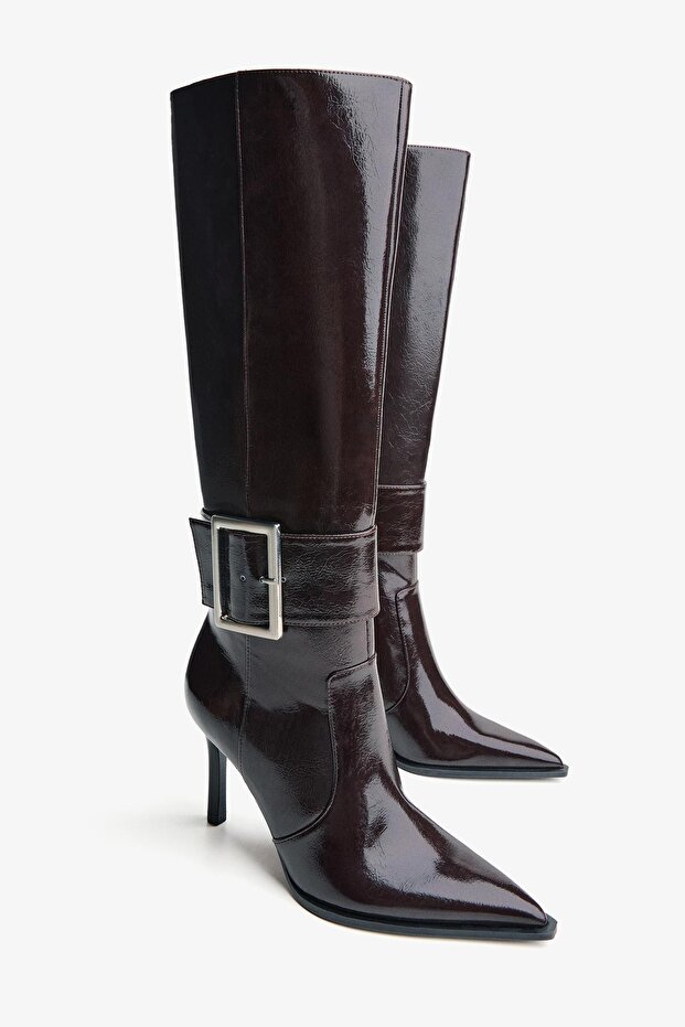 Tokalı topuklu bot - 6