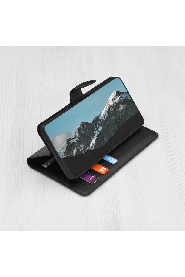 Protective Case for Google Pixel 9a, V57, Leather, Deep Dark - 2