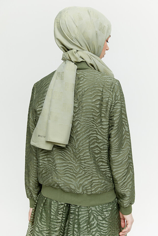 Zebra Organzeli Bomber Ceket - 7