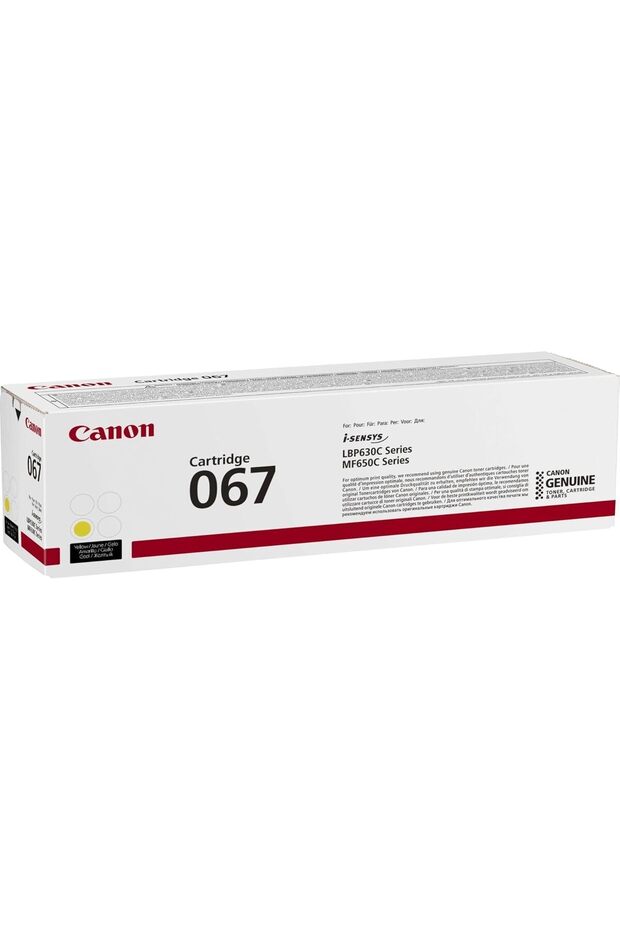 067 Yellow Toner Cartridge, Yields of 1,250 Pages