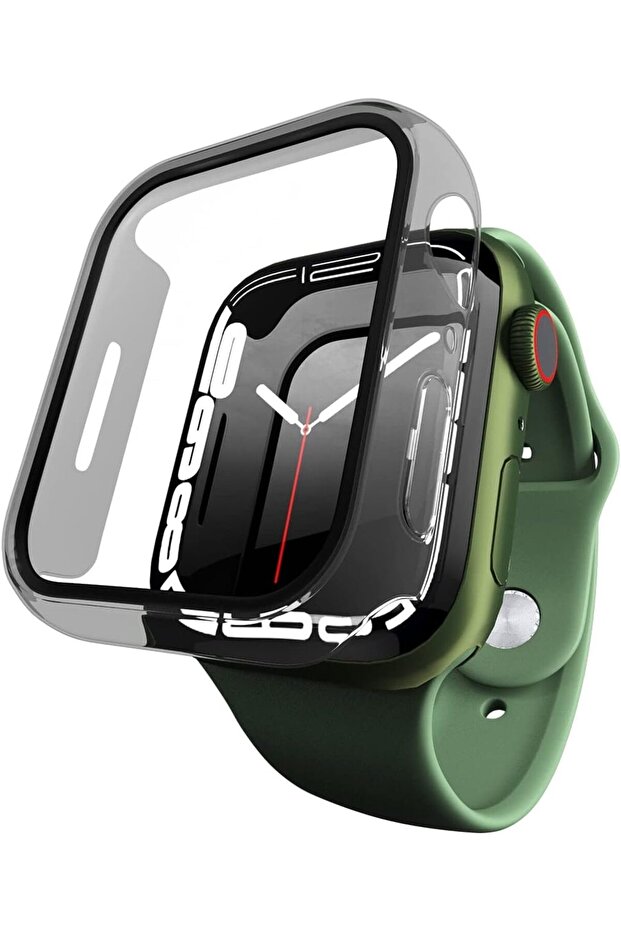 Esse Touch Sensitive Tempered Glass Watch Protector for Apple Series 8/7, 45 mm Size, Transpa